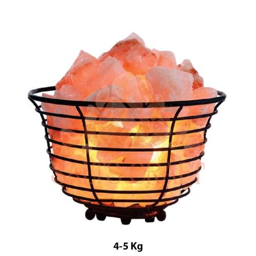 Iron Wrought Basket with Salt Chunks 4-5 Kg