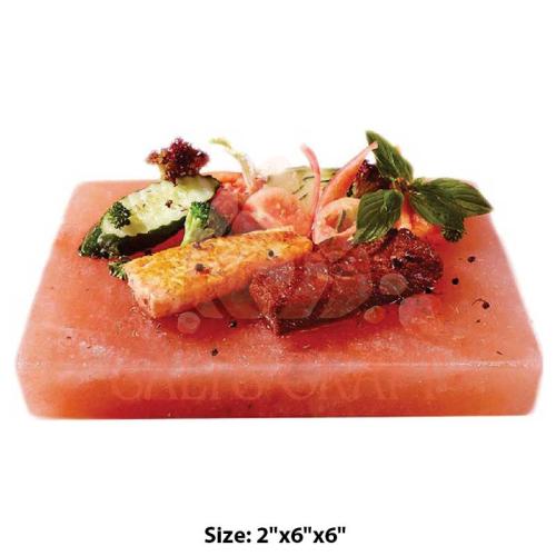 Himalayan Salt Rectangle Cooking Slab 2"x6"x6"